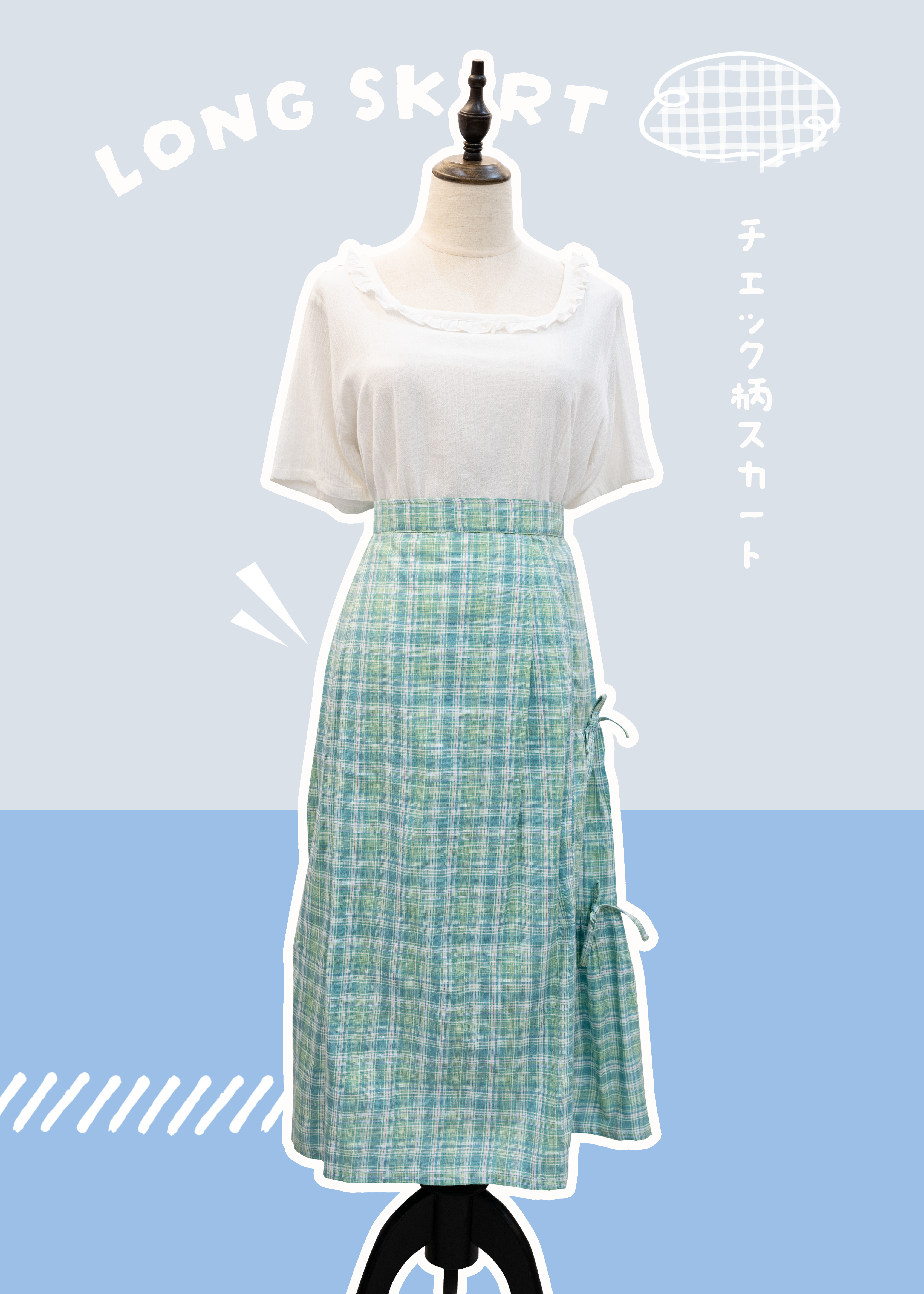 Homemade StellaLou Pink and Purple Checkered Asymmetrical Half Cake Skirt ~XS to Plus Size Women {Pre-order}