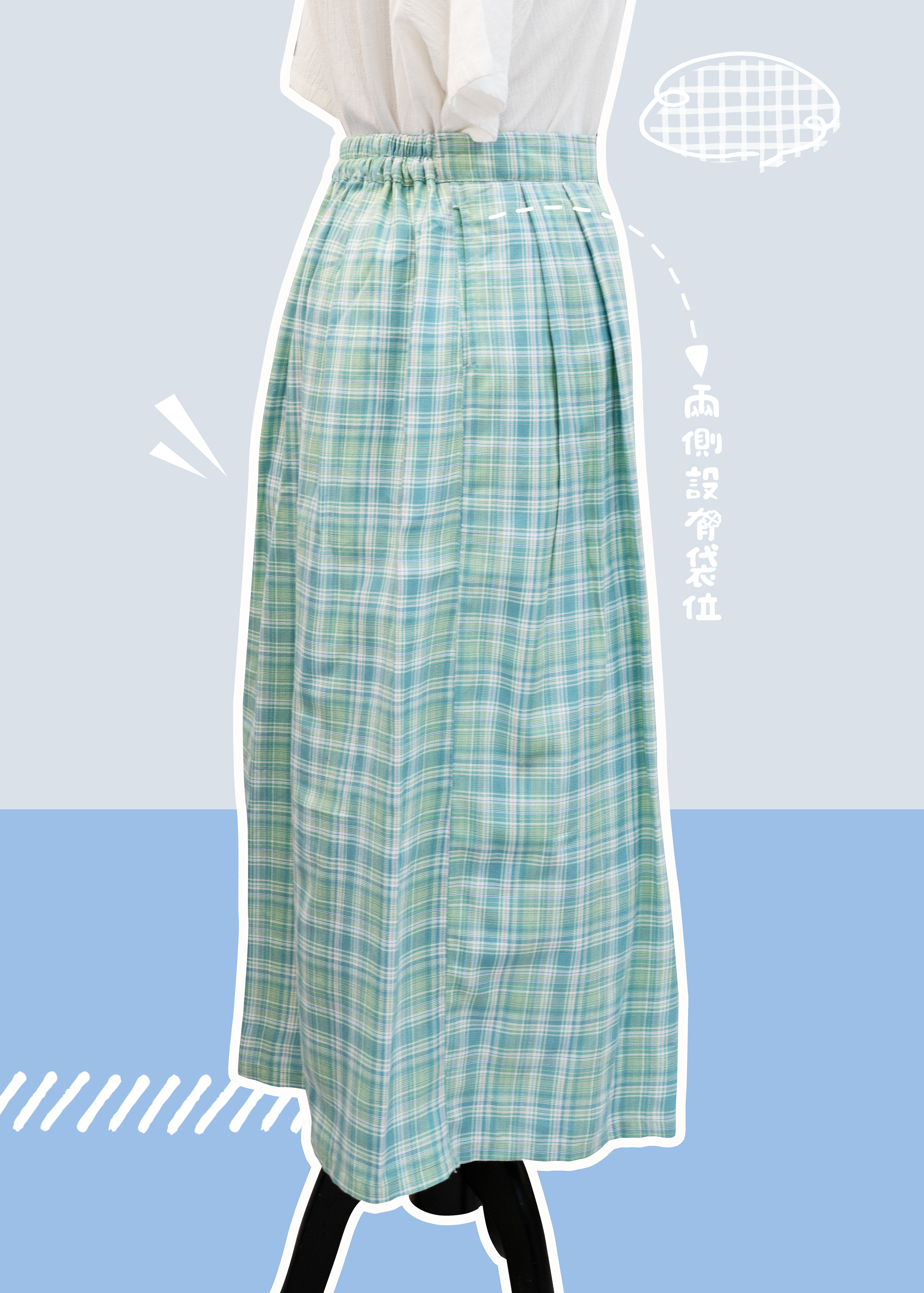 Homemade StellaLou Pink and Purple Checkered Asymmetrical Half Cake Skirt ~XS to Plus Size Women {Pre-order}