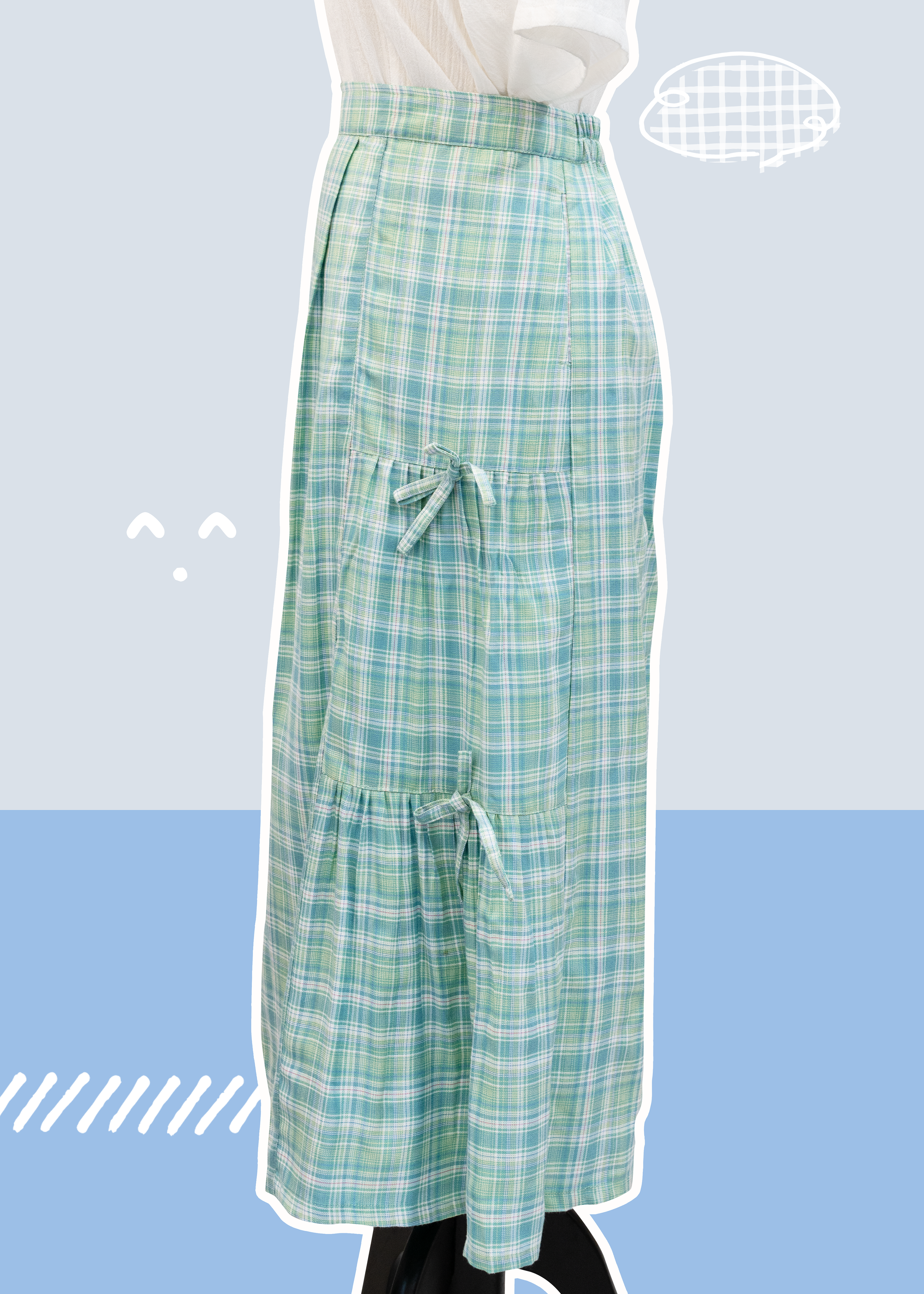 Homemade StellaLou Pink and Purple Checkered Asymmetrical Half Cake Skirt ~XS to Plus Size Women {Pre-order}