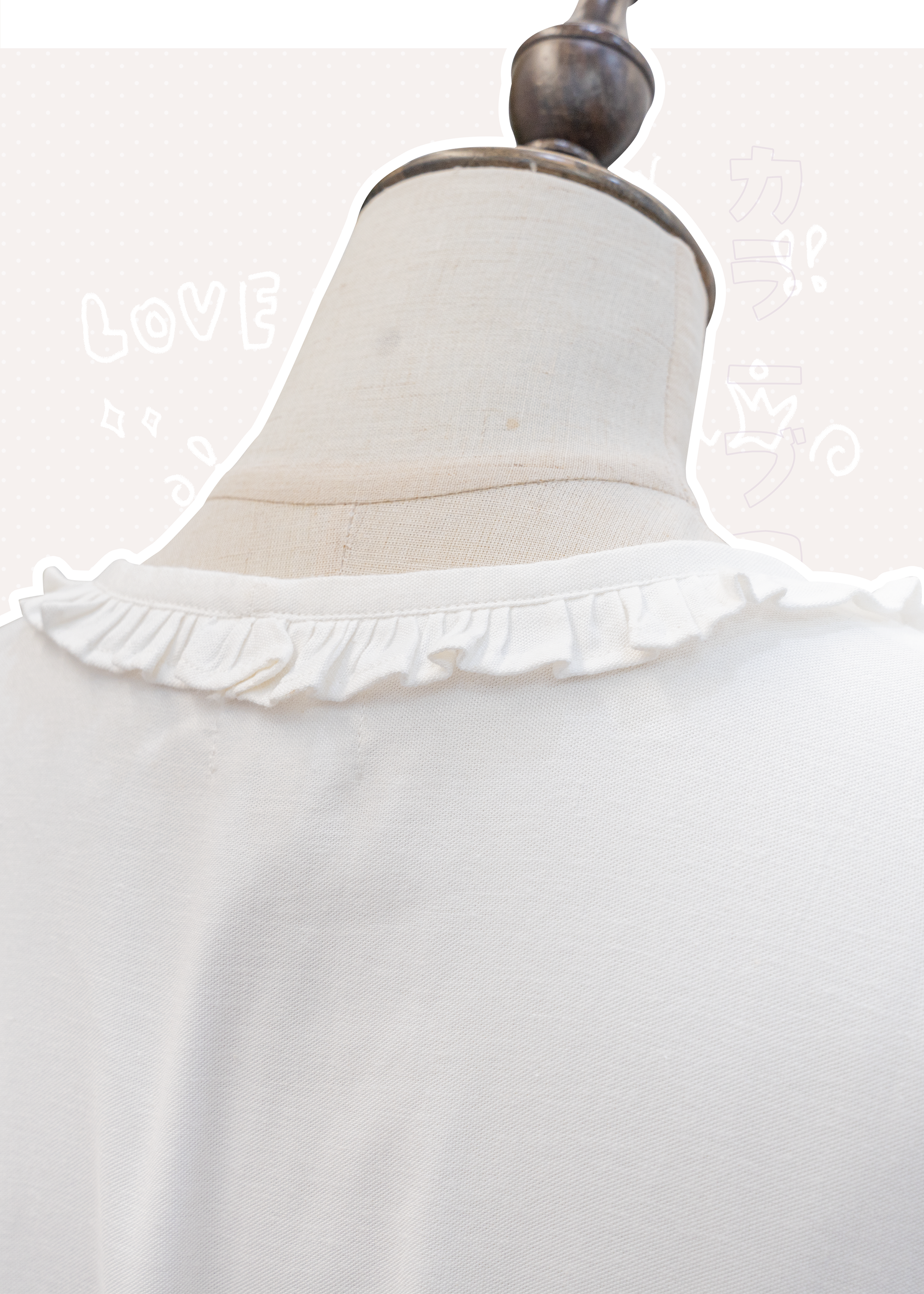 Homemade - Ruffle Edge Square Collar Color Block Dress ~ XS to Plus Size Women's Wear {Pre-order}
