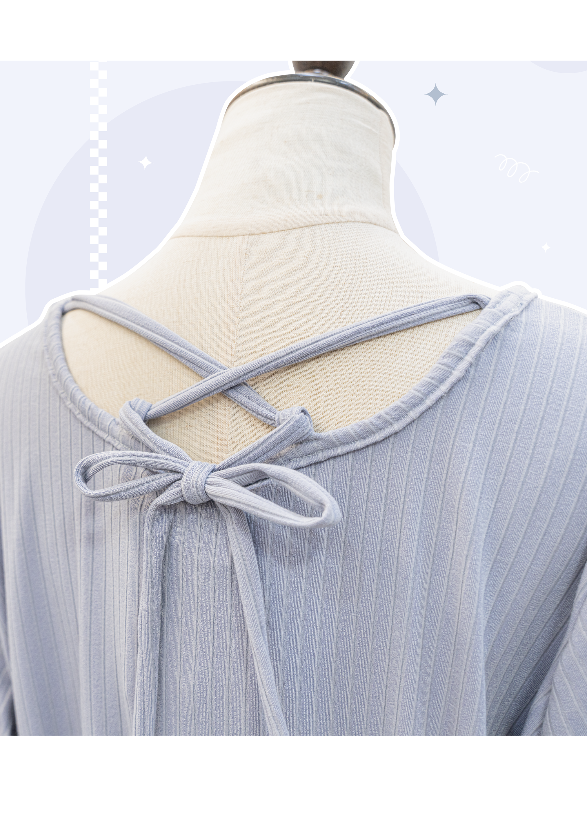 Homemade Pleated Collar Knitted Top - Rose Pink XS to Plus Size Women's {Pre-order}